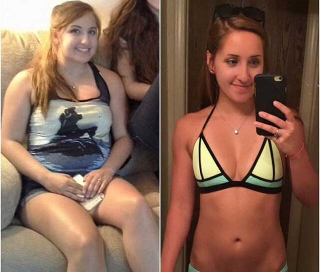 The result of weight loss in the ducan