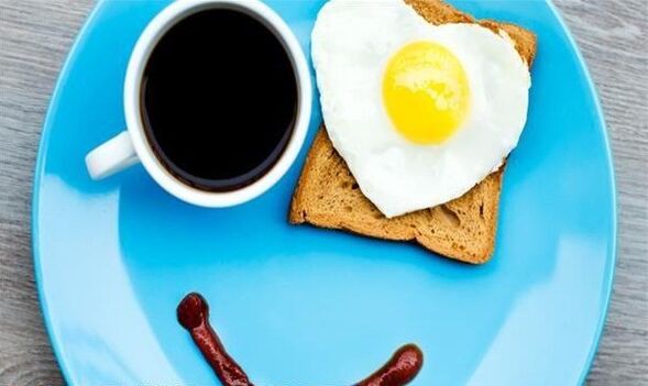 Correct breakfast when losing weight