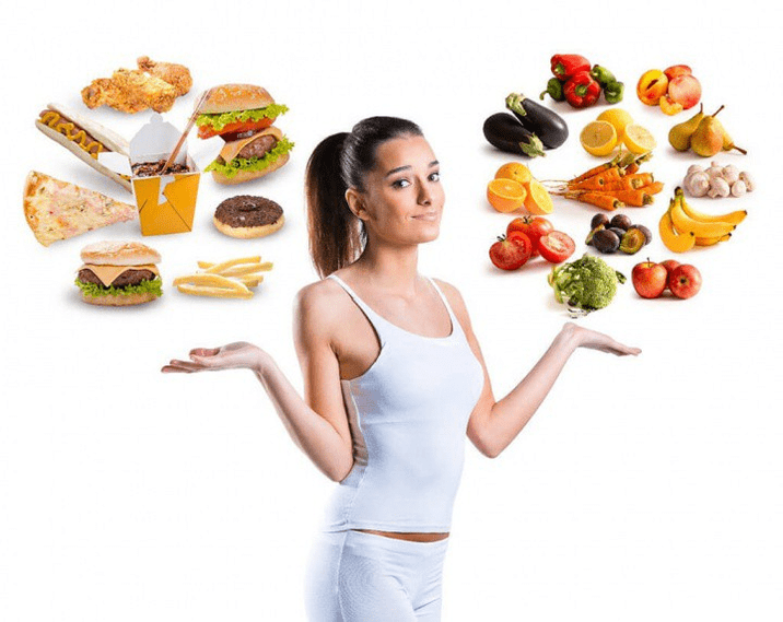 selection of products for weight loss